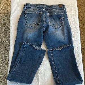 BKE Women's Straight Leg Blue Jeans